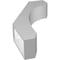 Ekena Millwork 4-in. W x 14-in. D x 26-in. H Legacy Architectural Grade PVC Knee Brace BRCP04X14X26LEC - alternate 5